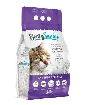 Arena para Gatos Bentysandy Ultra absorbente y Ultra aglomerante 100% Bentonita 10L/ 8.7Kg